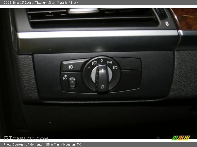 Titanium Silver Metallic / Black 2008 BMW X5 3.0si