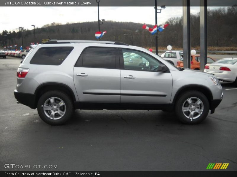 Quicksilver Metallic / Ebony 2011 GMC Acadia SL