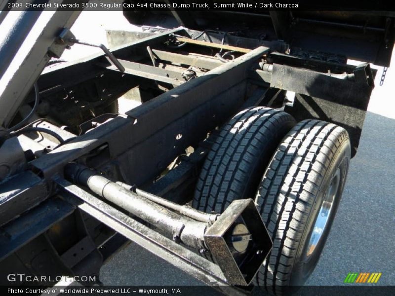 Summit White / Dark Charcoal 2003 Chevrolet Silverado 3500 Regular Cab 4x4 Chassis Dump Truck