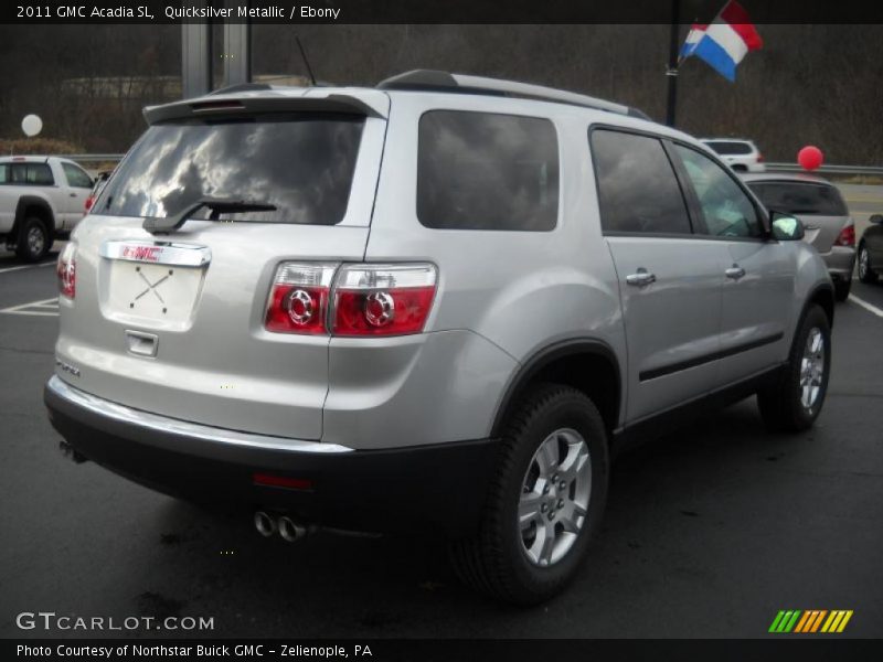 Quicksilver Metallic / Ebony 2011 GMC Acadia SL