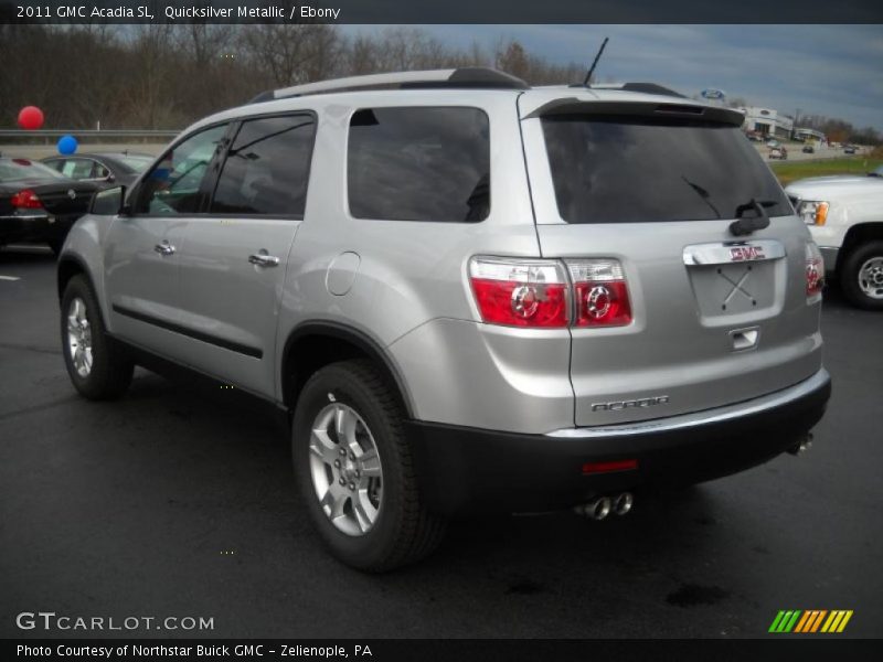 Quicksilver Metallic / Ebony 2011 GMC Acadia SL