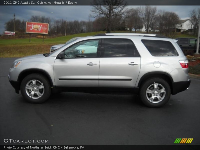 Quicksilver Metallic / Ebony 2011 GMC Acadia SL