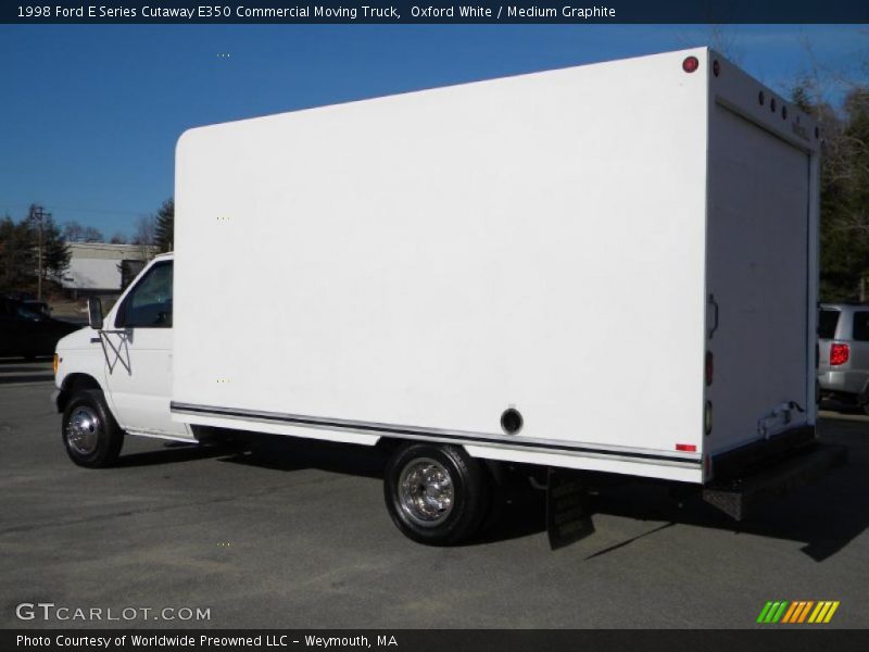 Oxford White / Medium Graphite 1998 Ford E Series Cutaway E350 Commercial Moving Truck
