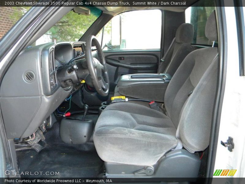 Summit White / Dark Charcoal 2003 Chevrolet Silverado 3500 Regular Cab 4x4 Chassis Dump Truck