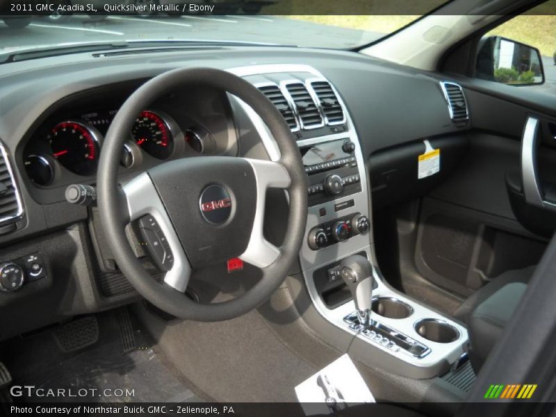 Quicksilver Metallic / Ebony 2011 GMC Acadia SL