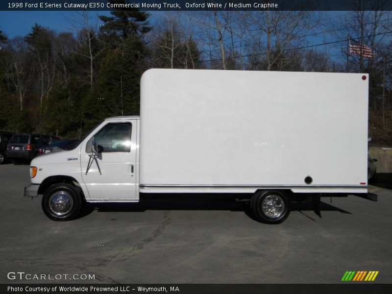 Oxford White / Medium Graphite 1998 Ford E Series Cutaway E350 Commercial Moving Truck