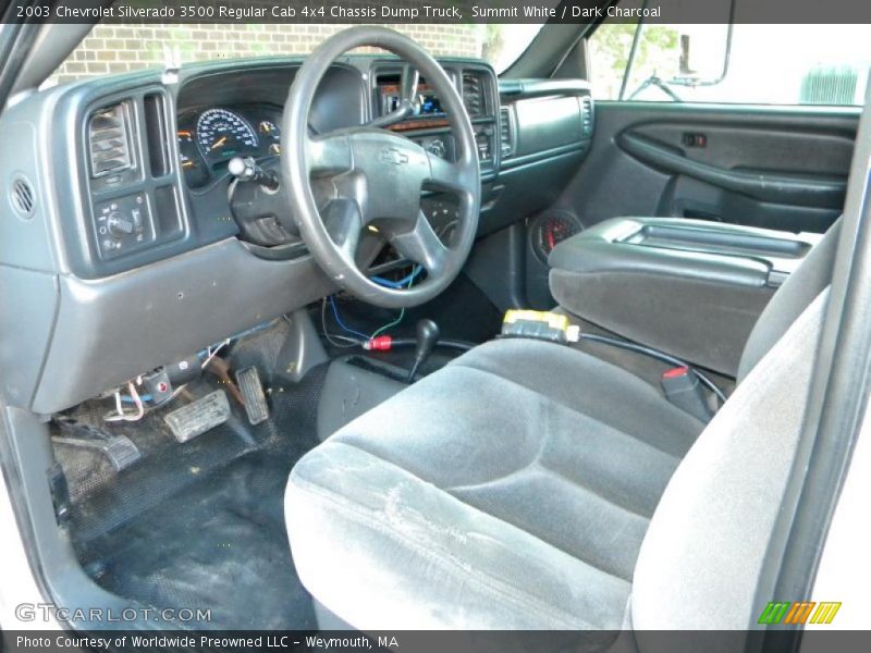 Summit White / Dark Charcoal 2003 Chevrolet Silverado 3500 Regular Cab 4x4 Chassis Dump Truck