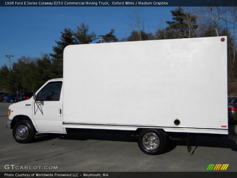 Oxford White / Medium Graphite 1998 Ford E Series Cutaway E350 Commercial Moving Truck