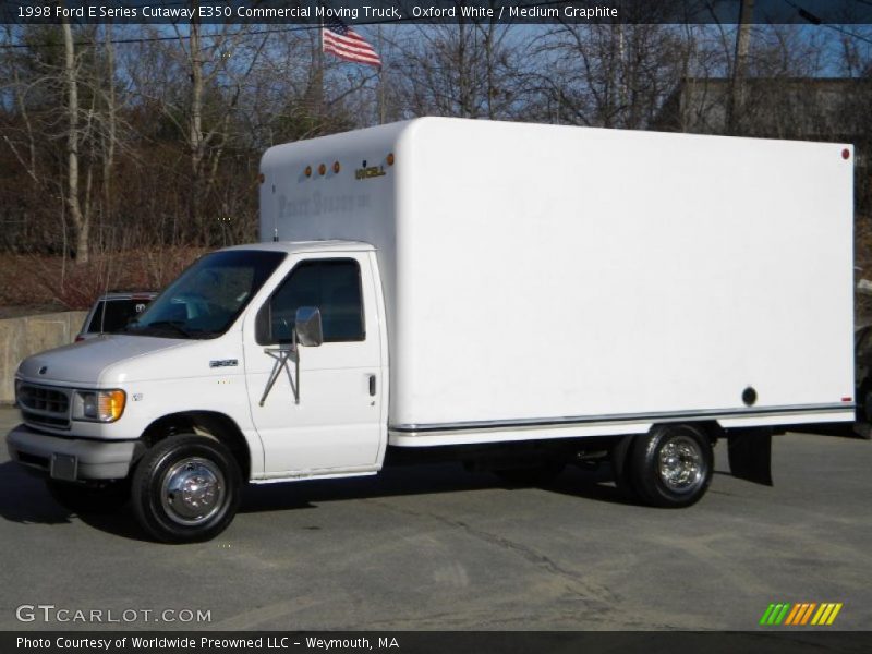  1998 E Series Cutaway E350 Commercial Moving Truck Oxford White