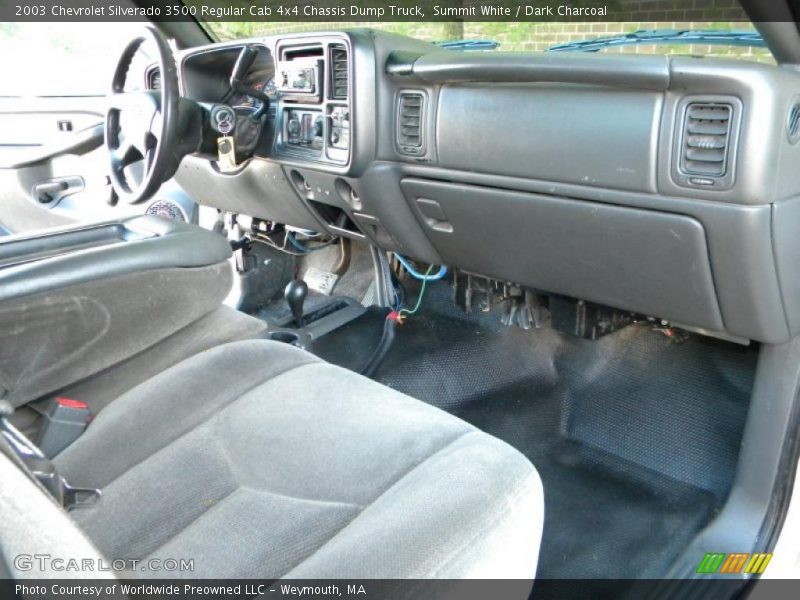 Summit White / Dark Charcoal 2003 Chevrolet Silverado 3500 Regular Cab 4x4 Chassis Dump Truck