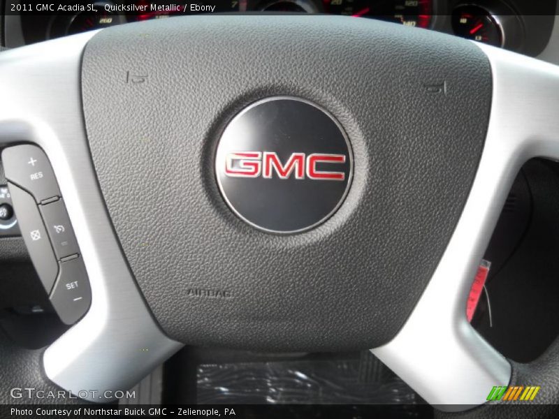 Quicksilver Metallic / Ebony 2011 GMC Acadia SL