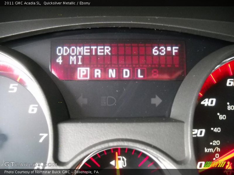 Quicksilver Metallic / Ebony 2011 GMC Acadia SL