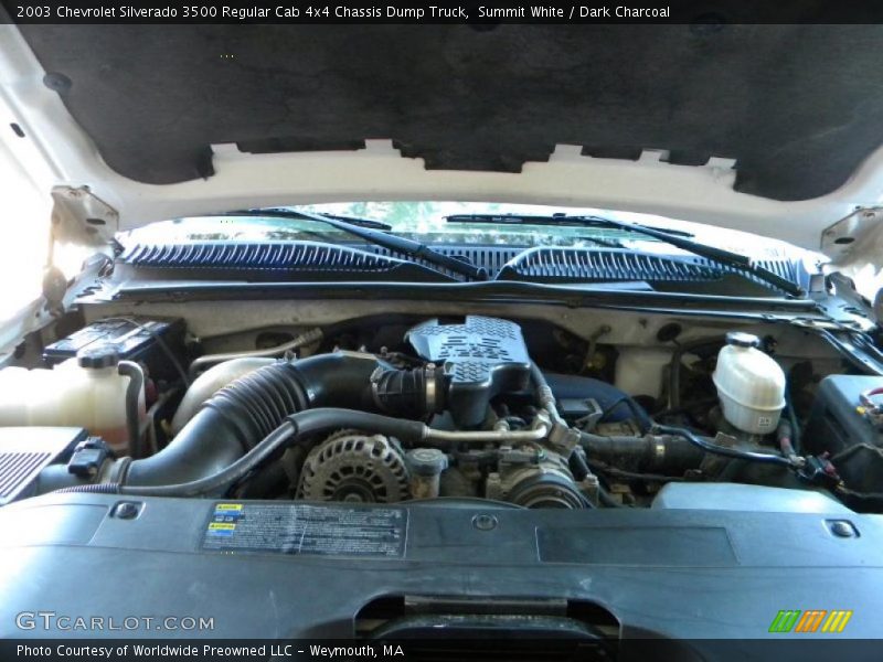 Summit White / Dark Charcoal 2003 Chevrolet Silverado 3500 Regular Cab 4x4 Chassis Dump Truck