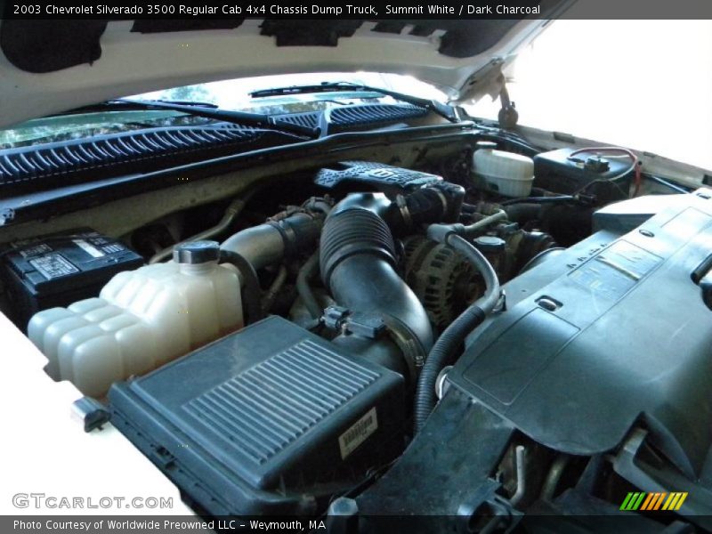 Summit White / Dark Charcoal 2003 Chevrolet Silverado 3500 Regular Cab 4x4 Chassis Dump Truck
