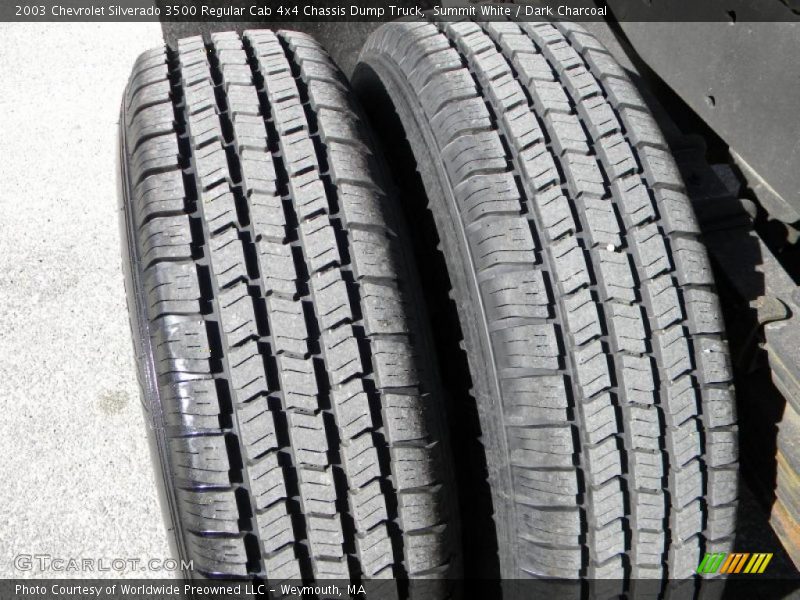 Summit White / Dark Charcoal 2003 Chevrolet Silverado 3500 Regular Cab 4x4 Chassis Dump Truck