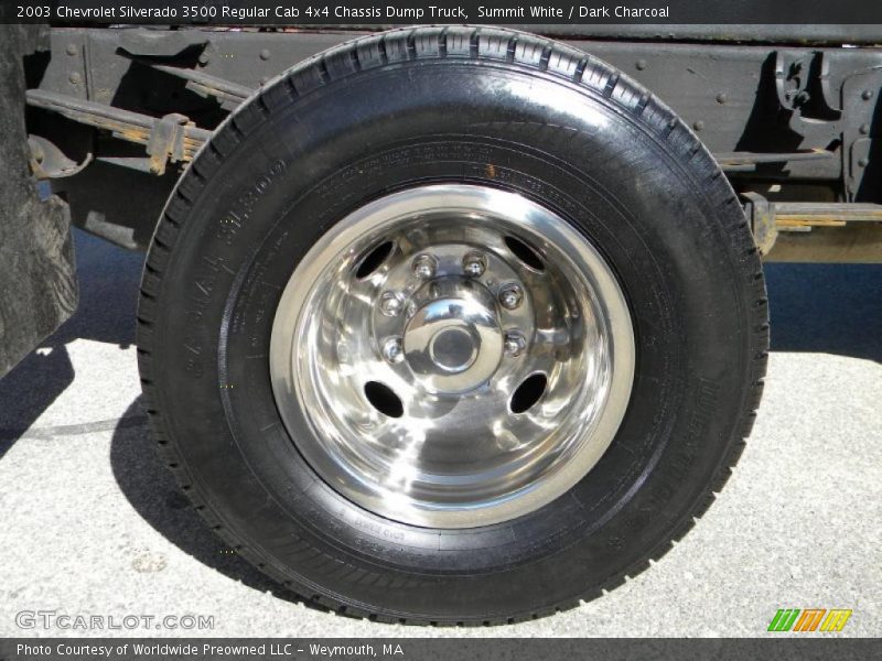 Summit White / Dark Charcoal 2003 Chevrolet Silverado 3500 Regular Cab 4x4 Chassis Dump Truck
