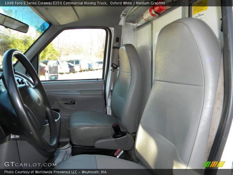Oxford White / Medium Graphite 1998 Ford E Series Cutaway E350 Commercial Moving Truck