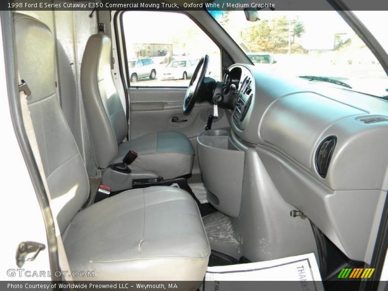 Oxford White / Medium Graphite 1998 Ford E Series Cutaway E350 Commercial Moving Truck