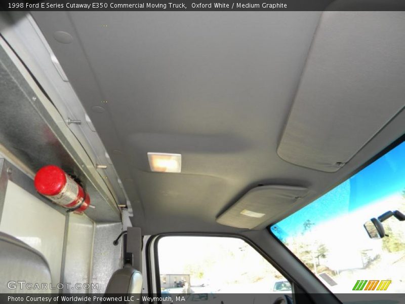 Oxford White / Medium Graphite 1998 Ford E Series Cutaway E350 Commercial Moving Truck