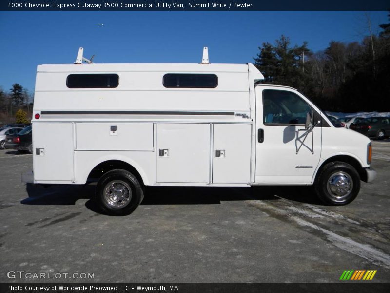 Summit White / Pewter 2000 Chevrolet Express Cutaway 3500 Commercial Utility Van