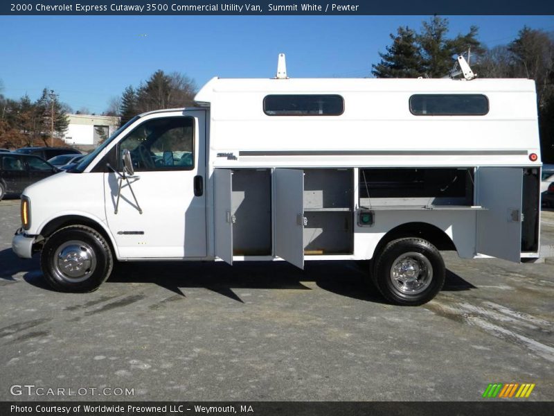 Summit White / Pewter 2000 Chevrolet Express Cutaway 3500 Commercial Utility Van