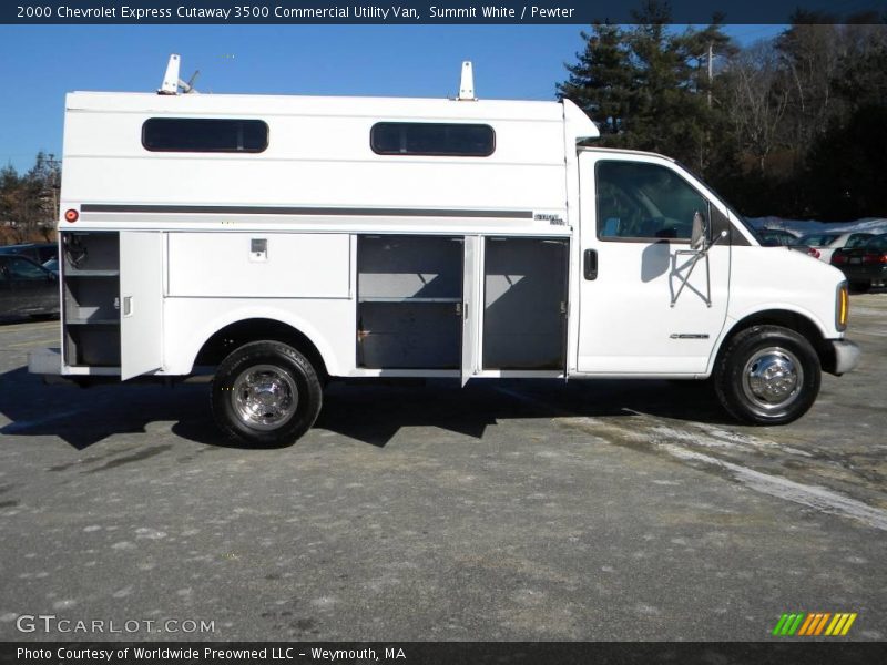Summit White / Pewter 2000 Chevrolet Express Cutaway 3500 Commercial Utility Van
