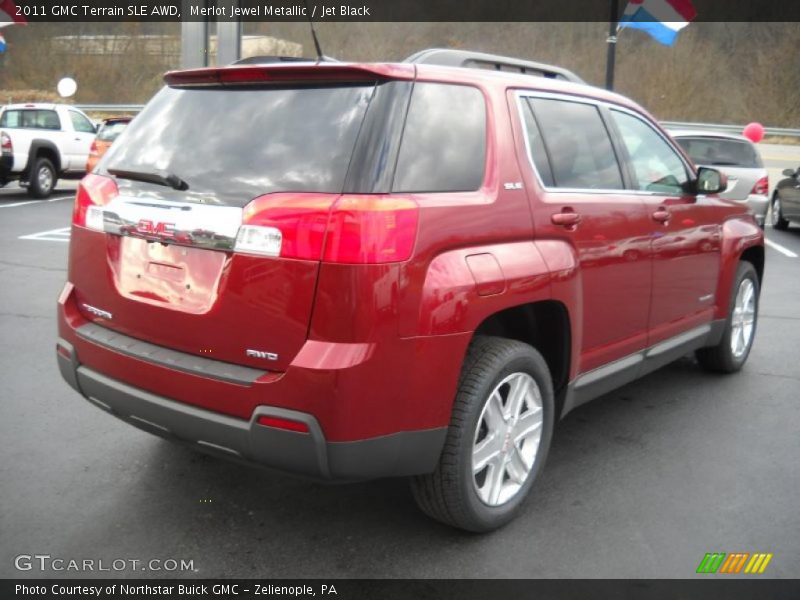 Merlot Jewel Metallic / Jet Black 2011 GMC Terrain SLE AWD
