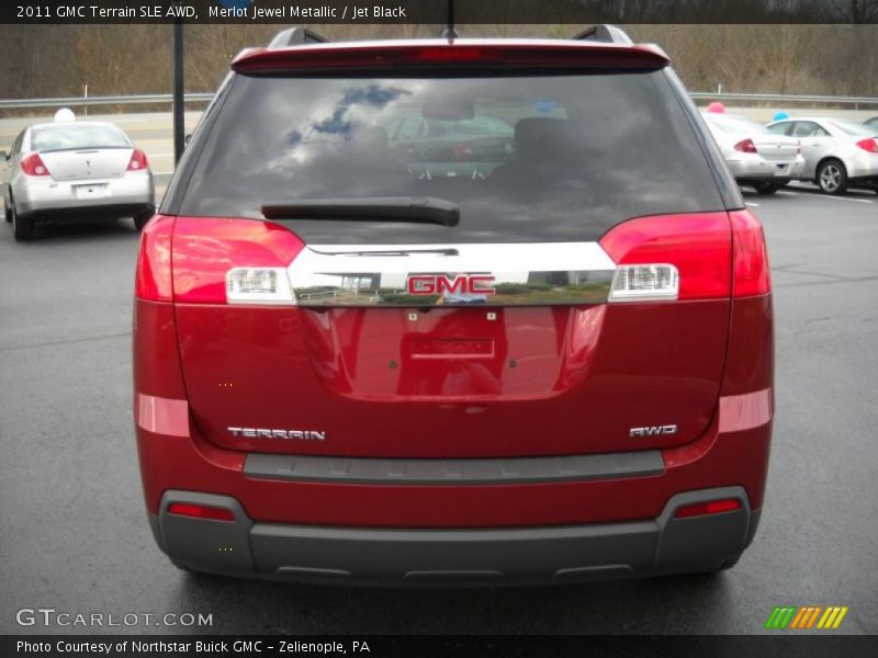Merlot Jewel Metallic / Jet Black 2011 GMC Terrain SLE AWD