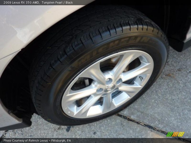 Tungsten Pearl / Black 2009 Lexus RX 350 AWD