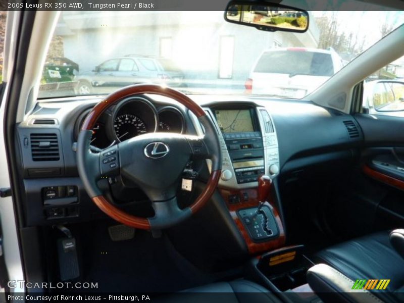 Tungsten Pearl / Black 2009 Lexus RX 350 AWD