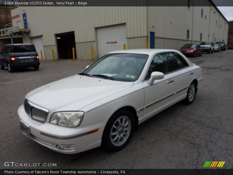 Ivory Pearl / Beige 2004 Hyundai XG350 Sedan
