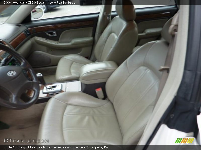Ivory Pearl / Beige 2004 Hyundai XG350 Sedan