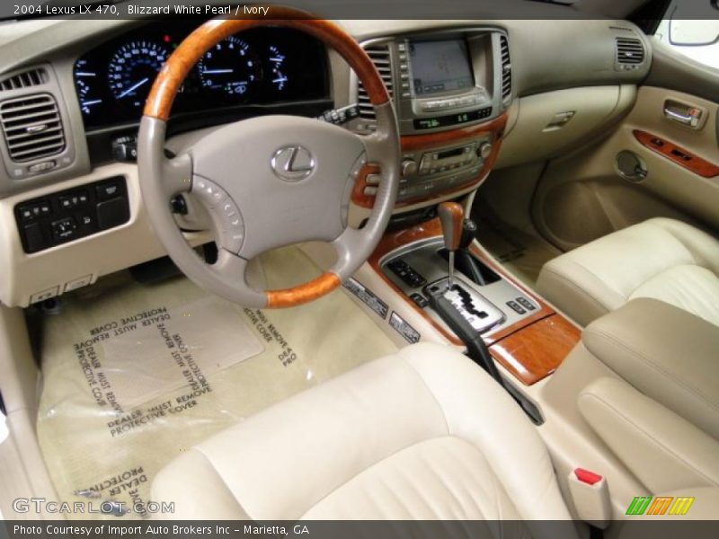 Blizzard White Pearl / Ivory 2004 Lexus LX 470