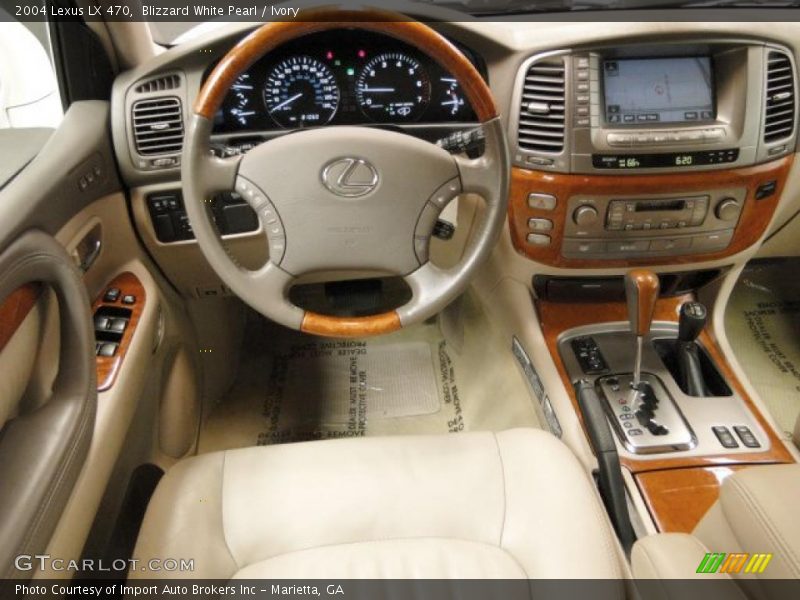 Blizzard White Pearl / Ivory 2004 Lexus LX 470