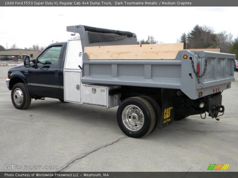 Dark Tourmaline Metallic / Medium Graphite 1999 Ford F550 Super Duty XL Regular Cab 4x4 Dump Truck