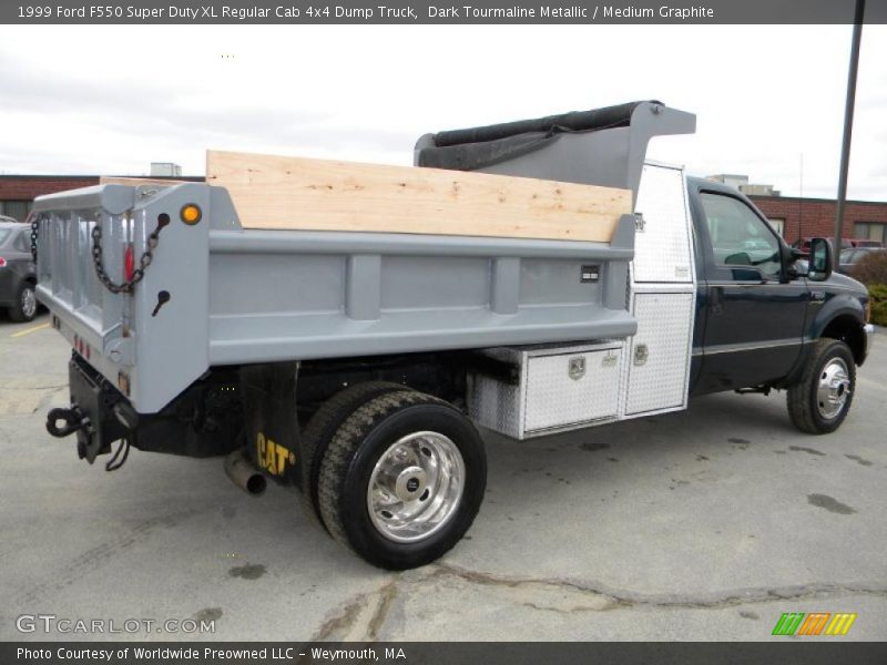 Dark Tourmaline Metallic / Medium Graphite 1999 Ford F550 Super Duty XL Regular Cab 4x4 Dump Truck