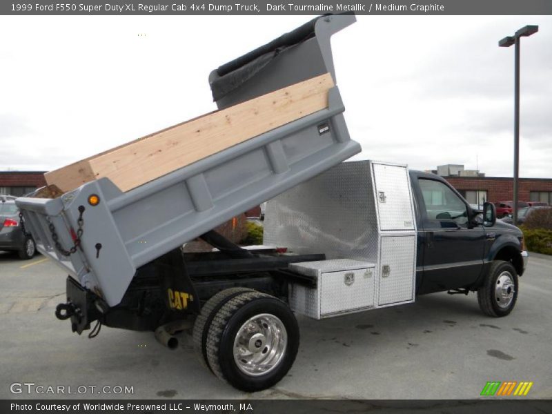 Dark Tourmaline Metallic / Medium Graphite 1999 Ford F550 Super Duty XL Regular Cab 4x4 Dump Truck