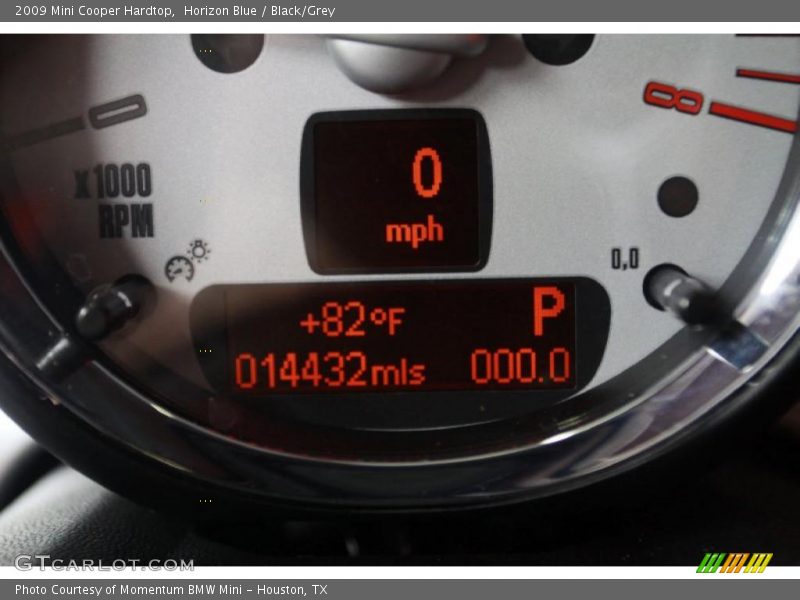 Horizon Blue / Black/Grey 2009 Mini Cooper Hardtop