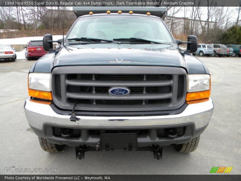 Dark Tourmaline Metallic / Medium Graphite 1999 Ford F550 Super Duty XL Regular Cab 4x4 Dump Truck