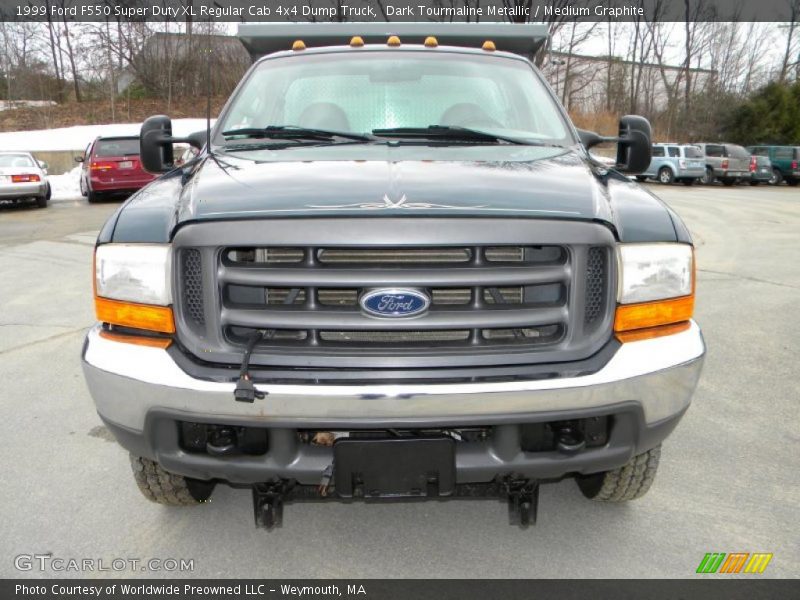 Dark Tourmaline Metallic / Medium Graphite 1999 Ford F550 Super Duty XL Regular Cab 4x4 Dump Truck