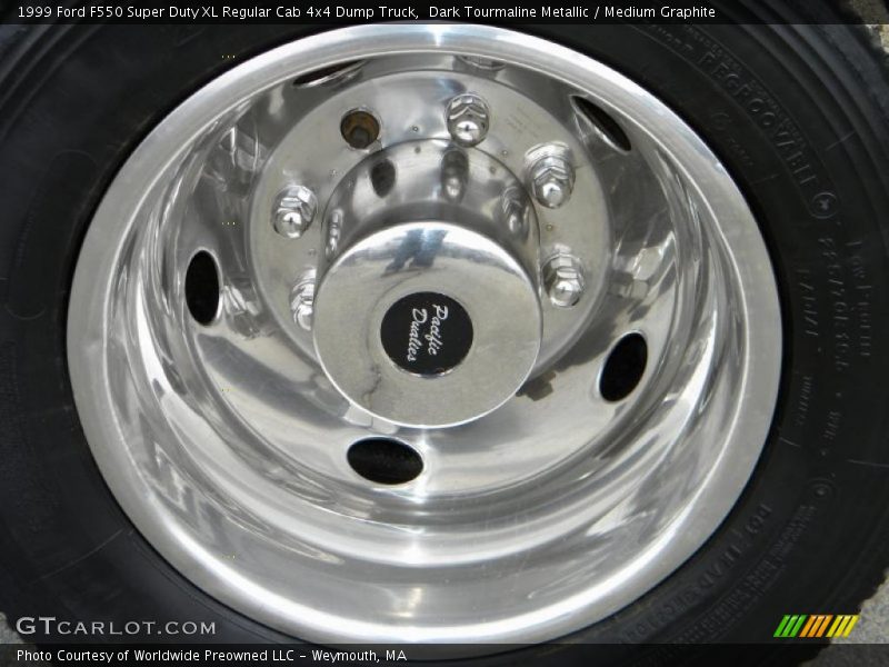 Dark Tourmaline Metallic / Medium Graphite 1999 Ford F550 Super Duty XL Regular Cab 4x4 Dump Truck