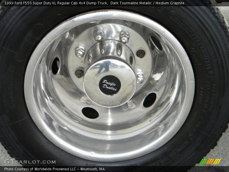 Dark Tourmaline Metallic / Medium Graphite 1999 Ford F550 Super Duty XL Regular Cab 4x4 Dump Truck