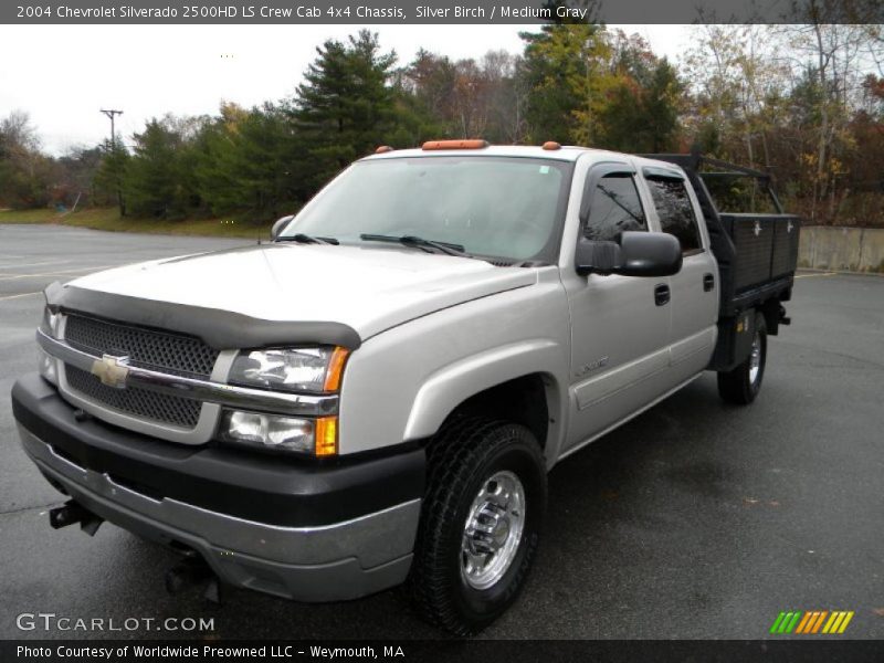 Silver Birch / Medium Gray 2004 Chevrolet Silverado 2500HD LS Crew Cab 4x4 Chassis