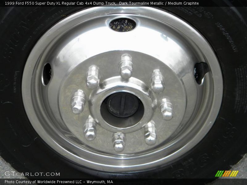 Dark Tourmaline Metallic / Medium Graphite 1999 Ford F550 Super Duty XL Regular Cab 4x4 Dump Truck