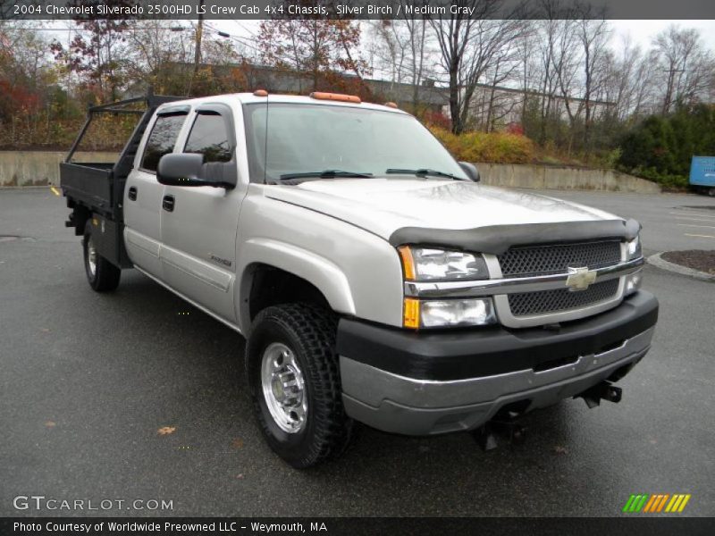 Silver Birch / Medium Gray 2004 Chevrolet Silverado 2500HD LS Crew Cab 4x4 Chassis