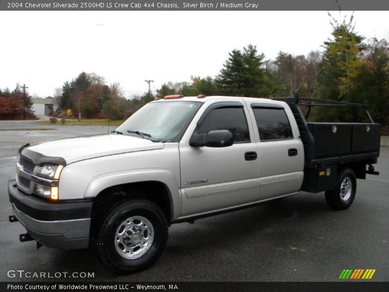 Silver Birch / Medium Gray 2004 Chevrolet Silverado 2500HD LS Crew Cab 4x4 Chassis