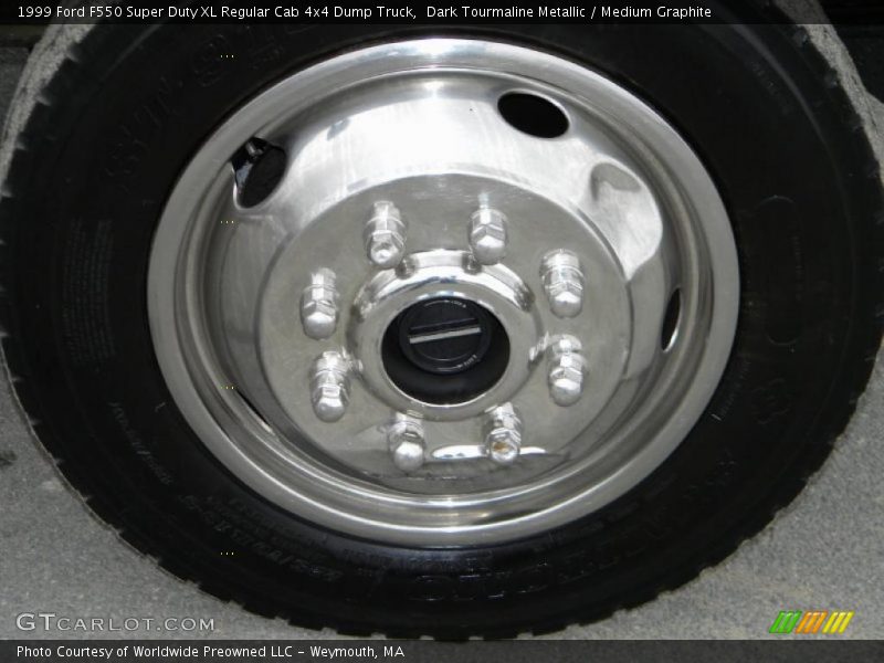 Dark Tourmaline Metallic / Medium Graphite 1999 Ford F550 Super Duty XL Regular Cab 4x4 Dump Truck