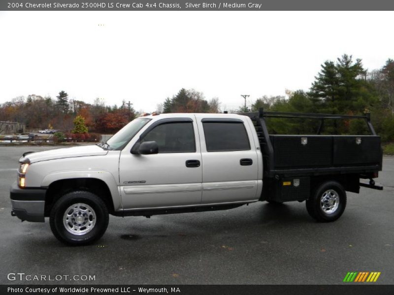 Silver Birch / Medium Gray 2004 Chevrolet Silverado 2500HD LS Crew Cab 4x4 Chassis