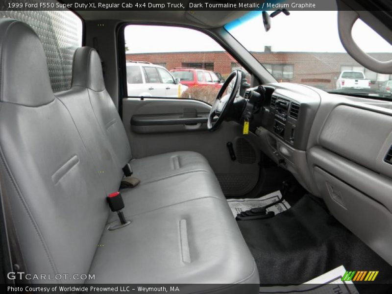 Dark Tourmaline Metallic / Medium Graphite 1999 Ford F550 Super Duty XL Regular Cab 4x4 Dump Truck