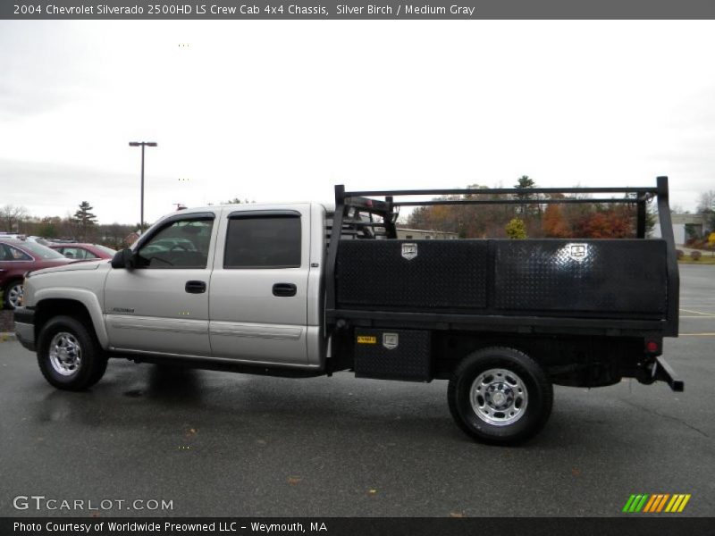 Silver Birch / Medium Gray 2004 Chevrolet Silverado 2500HD LS Crew Cab 4x4 Chassis